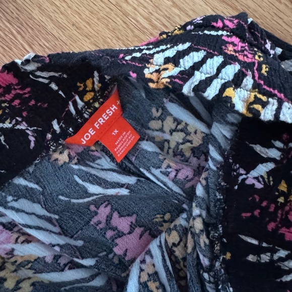 Joe Fresh Black Tropical Print Maxi Skirt - Picture 4 of 4